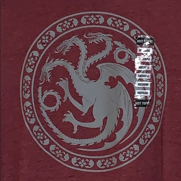 HOT TOPIC GAME OF THRONES Targaryen Speckled TEE! - Picture 3 of 6